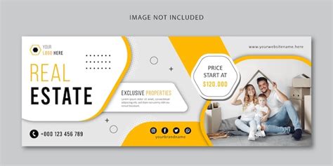 Premium Vector | Modern real estate banner and facebook cover template ...