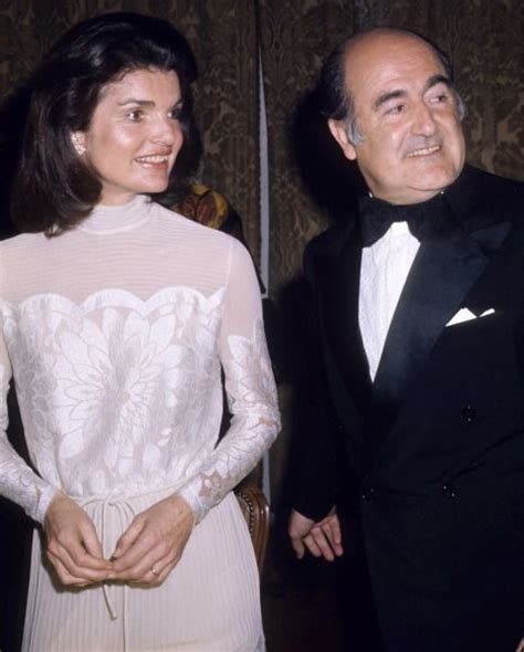 Washington, D.C. May 14th 1976. Jackie Onassis and Alexandrje Orfila at The Kennedy Center ...