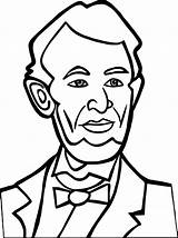 Coloring Page Of Abraham Lincoln sketch template