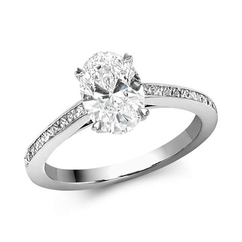 1.51ct Oval Cut Diamond Ring 1.51ct in Platinum - Oval Cut, Four Claw ...