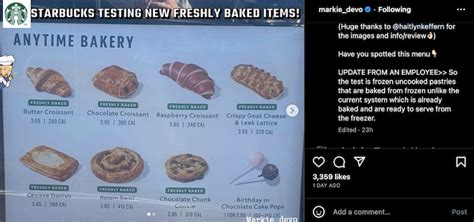 Starbucks Is Testing New Bakery Items That Will Be Fully Cooked In ...