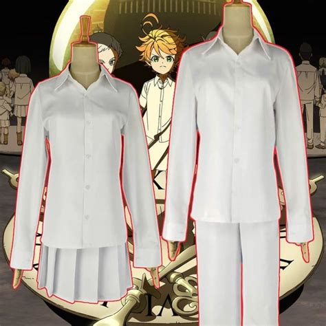 The Promised Neverland Yakusoku no Neverland Emma Norman Ray Cosplay Costume mp006267 in 2022 ...