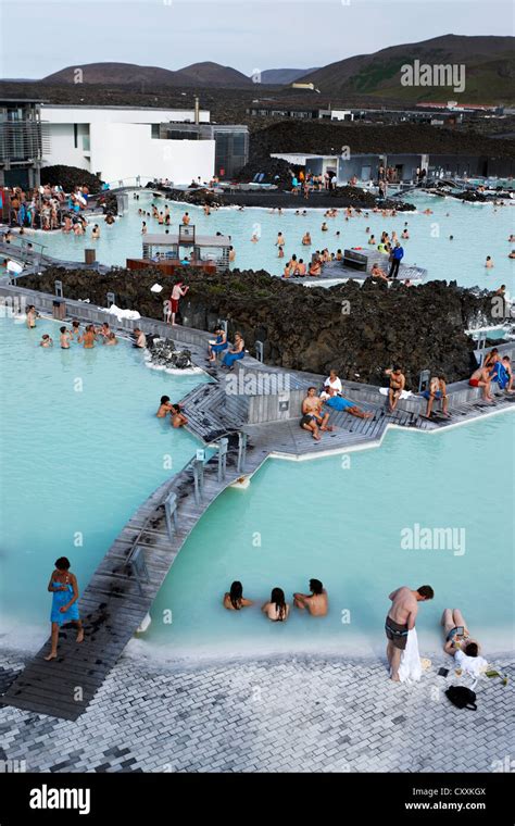 Blue Lagoon Natural Geothermal Spa, Grindavik, Iceland Stock Photo - Alamy