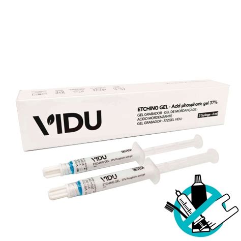 Etching Gel: Phosphoric Acid Etchant 37% (2 x 2 ml syringes) - VIDU