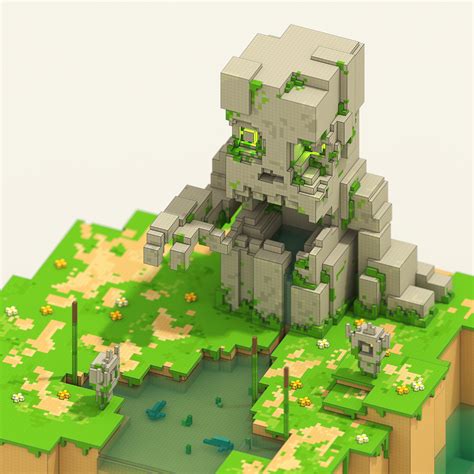 Golem on Behance | Minecraft house designs, Minecraft designs, Minecraft projects