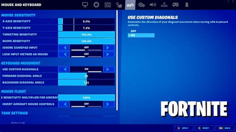 Fortnite Custom diagonal keyboard movement explained: How it works ...