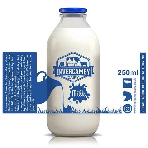 Milk bottle branding Product label contest #AD winning#design#product#info | Drinks packaging ...