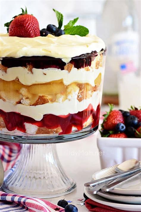 Patriotic Fruit Trifle