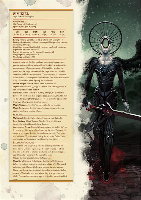 D&D Monsters — dnd-5e-homebrew: Angel Compendium Angels by...