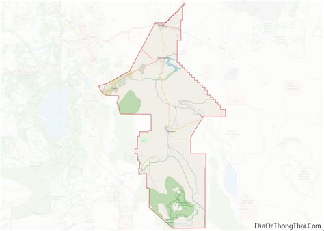 Map of Lyon County, Nevada - Thong Thai Real