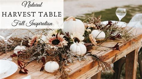 My Fall Farmhouse Tablescape | Harvest Tablescape Inspiration - YouTube