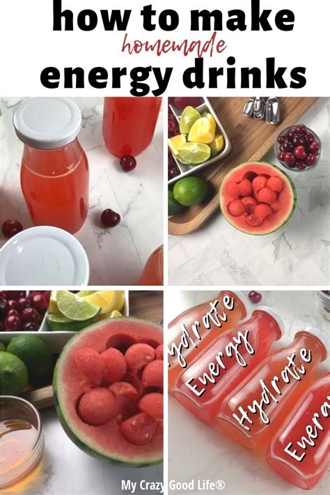 Easy Homemade Energy Drink (VIDEO) : My Crazy Good Life