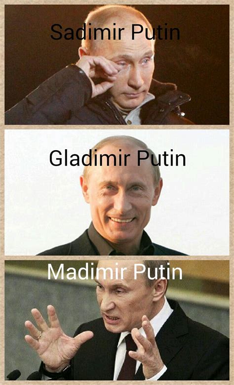 Emotions of Vladimir Putin : funny