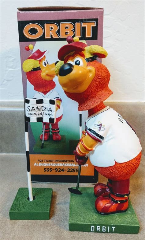 Albuquerque Isotopes Mascot Orbit Bobblehead | Bobble head, Mascot ...