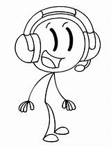 Stickman Coloring Pages  Free Printable For Kids sketch template