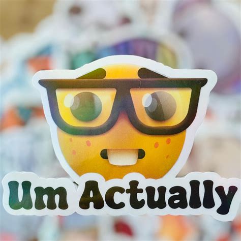 Um Actually Nerd Emoji Meme Emoji Sticker Viral Emoji Sticker GOOFY AHH ...