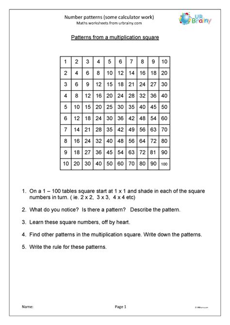 Number patterns - Reasoning/Problem Solving Maths Worksheets for Year 6 ...