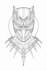 Black panther coloring Pages To Download And Print For free sketch template