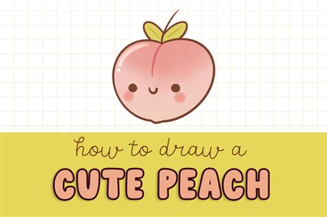 How to Draw a Cute Peach - Draw Cartoon Style!