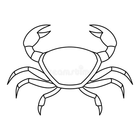 Crab Outline Clip Art