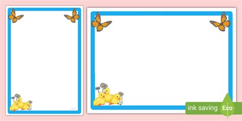 FREE! - Cute Spring Page Border | Page Borders | Twinkl Resources