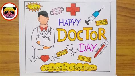 Doctor day drawing /national doctor day drawing /doctors day poster ...