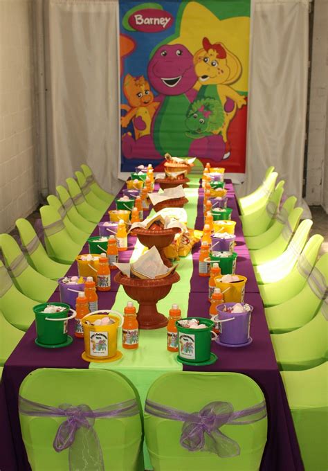 Pin by Butterfly Inc on Kids Zone | Barney birthday party, Barney birthday, Barney party