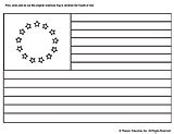 Coloring Page Colonial Flag Printable - FamilyEducation