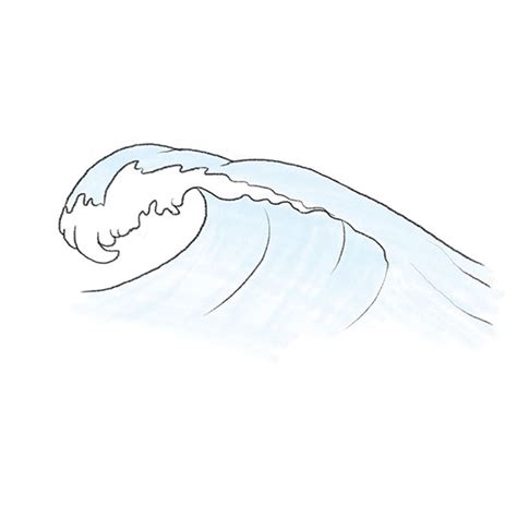 How to Draw Waves - Easy Drawing Tutorial For Kids