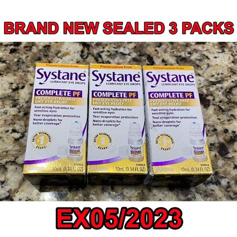 Systane COMPLETE PF Multi-Dose Preservative Free Dry Eye Drops 10ml EX5 ...