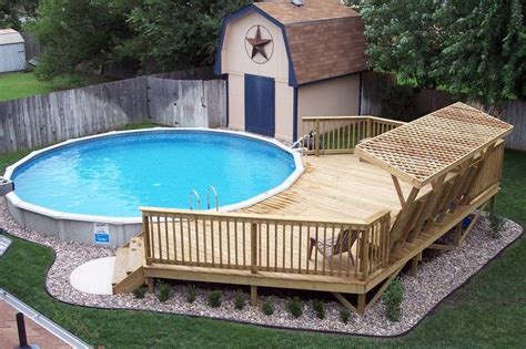 24 Round Above Ground Pool Decks | 1000+ images about Outdoors on Pinterest | Tree rings, Fire ...