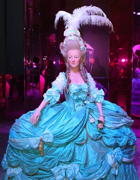 Wax figure of Marie Antoinette, located at the Musée Grévin in Paris ...