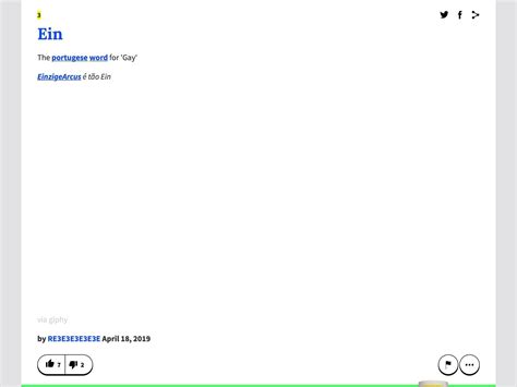 So I searched the word Ein in Urban Dictionary and I saw this : r ...