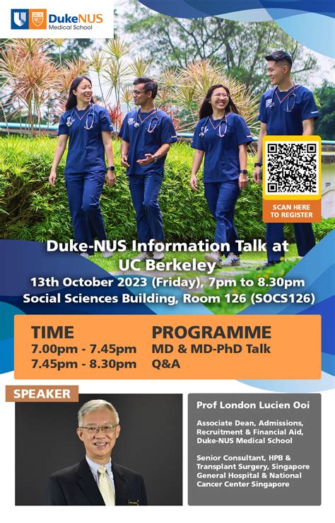 Duke-NUS MD & PhD Information Session at UC Berkeley