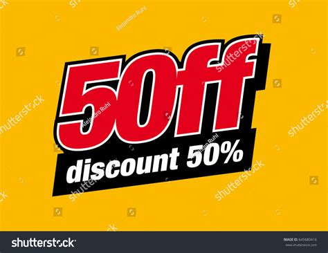 50 Off Vector Logo Design 50 Stock Vector (Royalty Free) 645680416 | Shutterstock