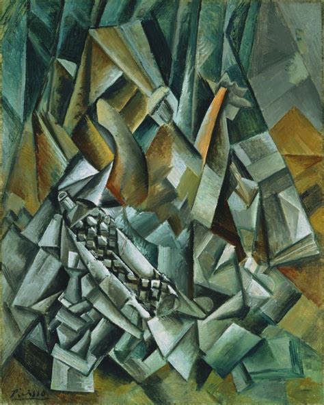 Pablo Picasso - Cubist Still Life - Analytical Cubism: the early phase of cubism, chiefly ...