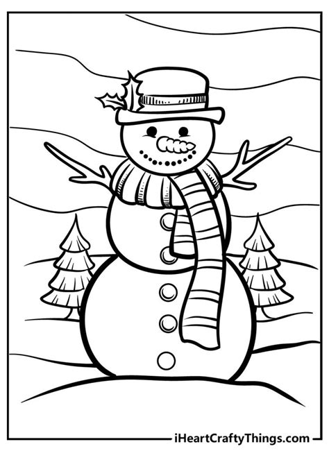 35 Snowman Coloring Pages (Printable Free PDF For All Kids)