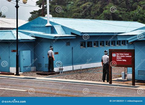 Militarized Border Koreas Panmunjeom Peace Village Editorial Photo ...