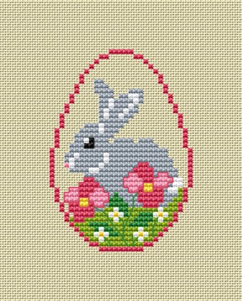 Easter egg Cross stitch pattern Easter Bunny cross stitch | Etsy