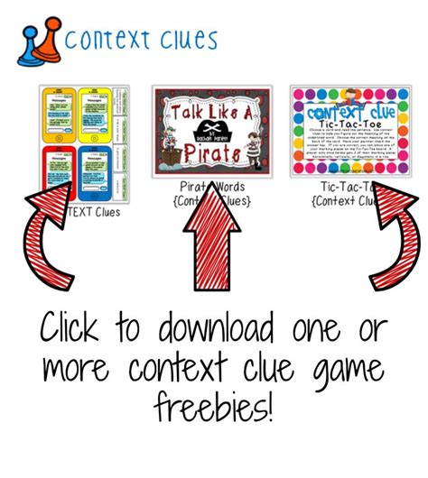 Context Clue Game FREEBIES! - Classroom Freebies | Context clues, Context clues games, Classroom ...