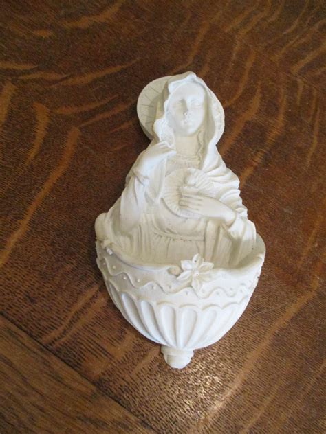 Holy Water Fonts Madonna Statue Figurine Vintage - Etsy