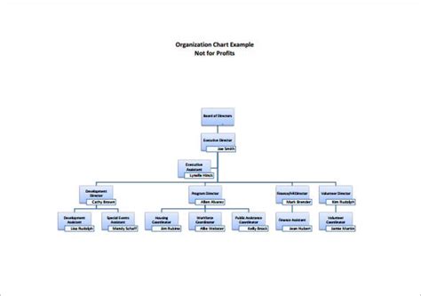 Non Profit Organizational Chart Template