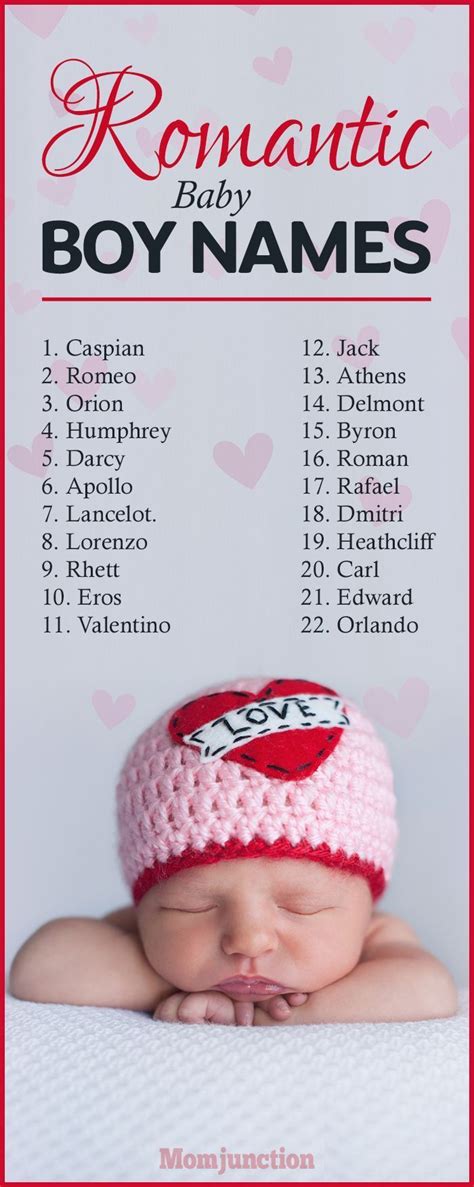 22 Most Romantic Boy Names For Your Baby | Baby boy names, New baby ...