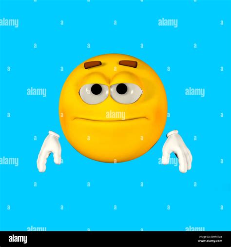 Emoticon Graphic Illustration looking Dopey Stock Photo - Alamy