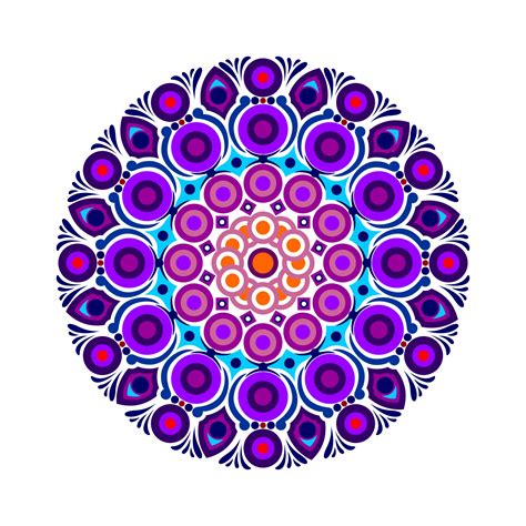 Modern mandala art vector design with a beautiful mix of colors 3358129 ...