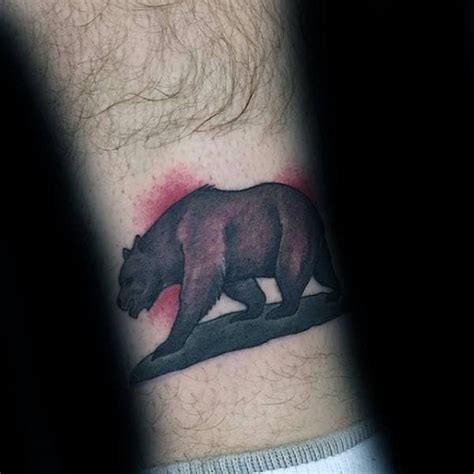 80 California Bear Tattoo Designs For Men - Grizzly Ink Ideas