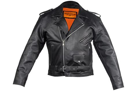 Men’s Cowhide Leather Jacket – Hasbro Leather | Top Quality Bikers ...