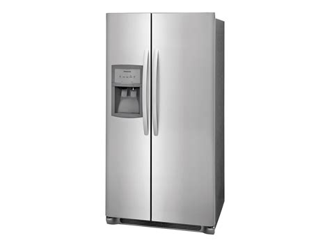 Frigidaire FFSS2625TS - Refrigerator/freezer - side-by-side with ice & water dispenser ...