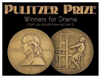 PULITZER PRIZE FOR DRAMA by Play On Ideas | Teachers Pay Teachers