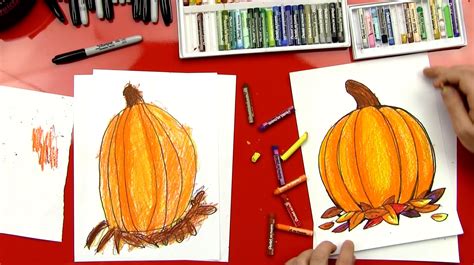 How To Draw A Pumpkin For Thanksgiving